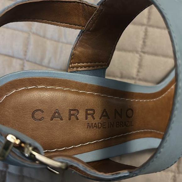 Carrano leather Heels Size 8 Blue - Picture 5 of 6